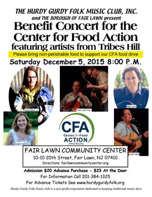 Benefit for the Center for Food Action featuring Tribes Hill