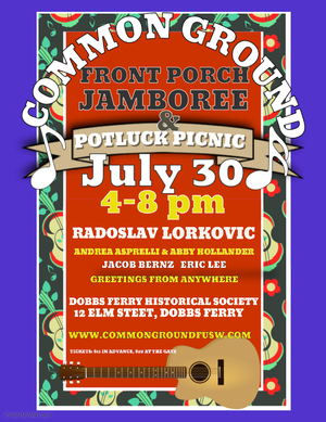 Common Ground039s 1st Annual Front Porch Jamboree amp Potluck Picnic