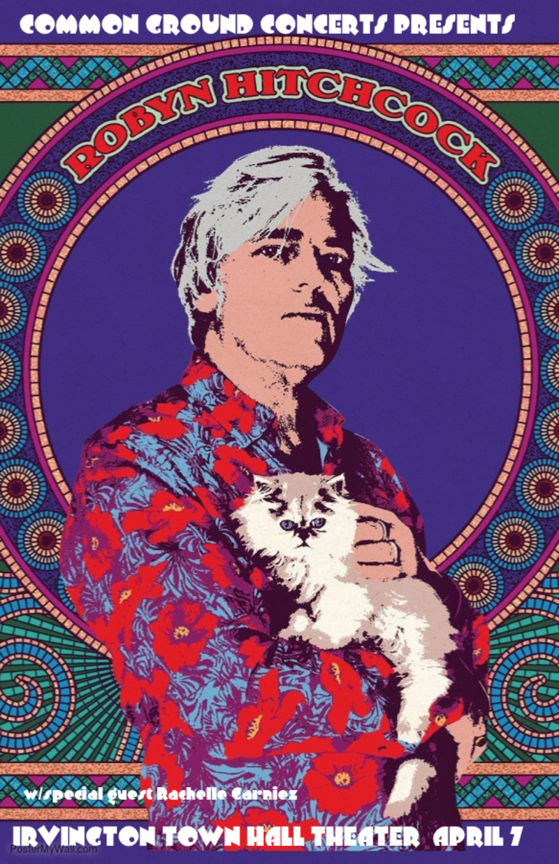 Robyn Hitchcock at Irvington Town Hall Theater  April 7th