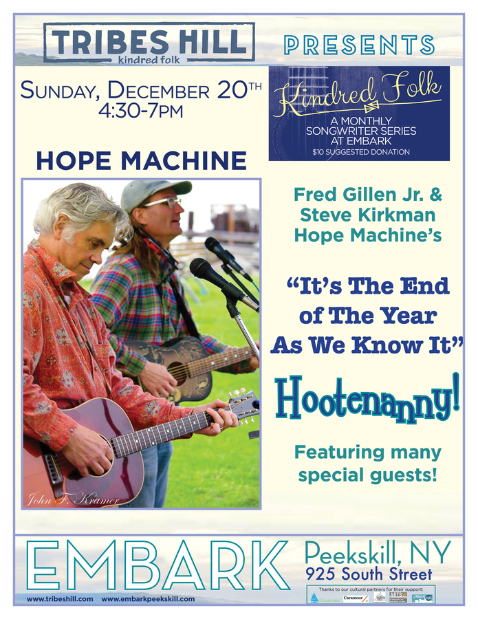 Tribes Hill Presents Kindred Folk at Embark Peekskill  Sunday December 20th